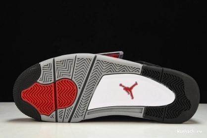 Canvas” 4 Jordan Air “Black 0919
